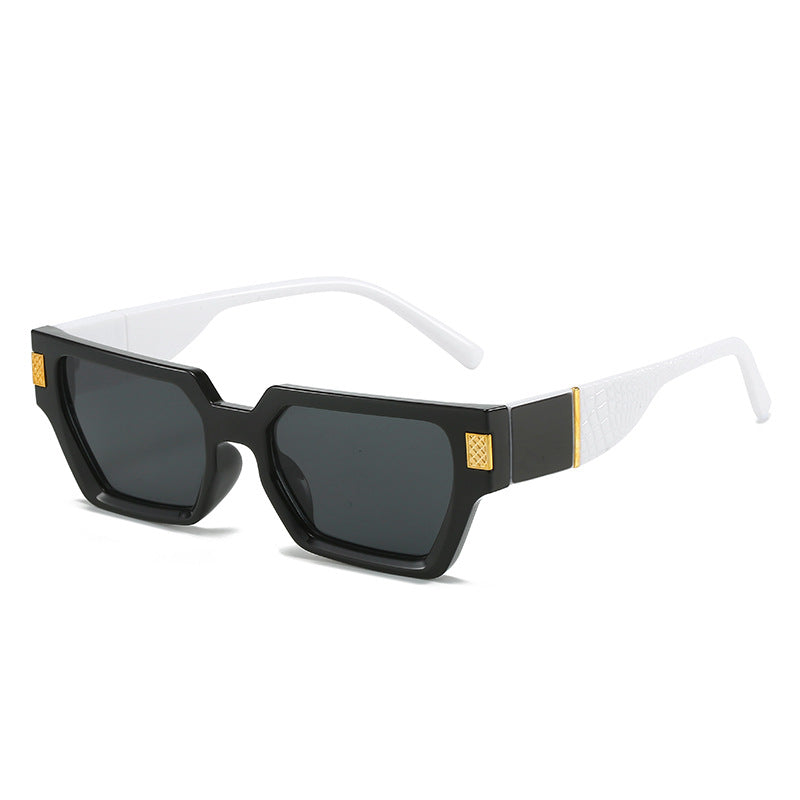Ladies fashionable sunglasses with unique geometric frame and luxurious details Bowlift