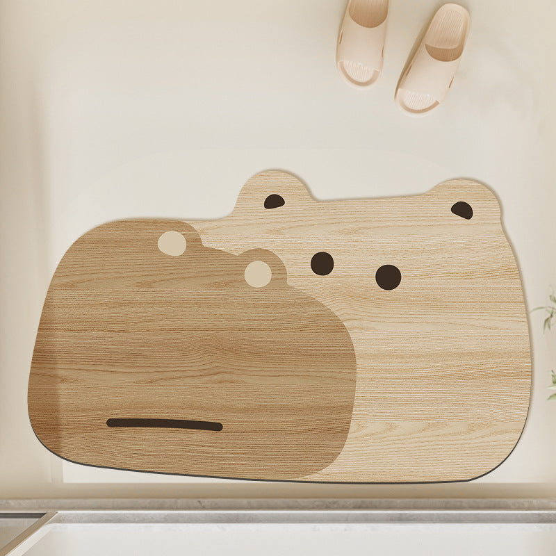 Adorable Frog-Shaped Bath Mat
