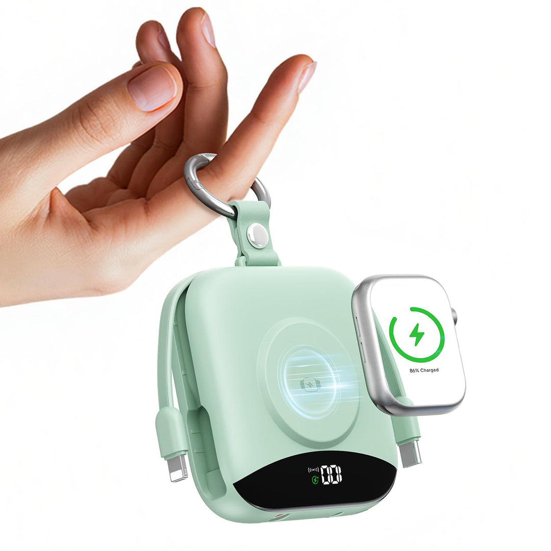 Portable Wireless Charger with Integrated Power Bank Bowlift