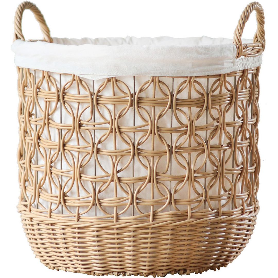 Handwoven storage basket made of natural material Bowlift