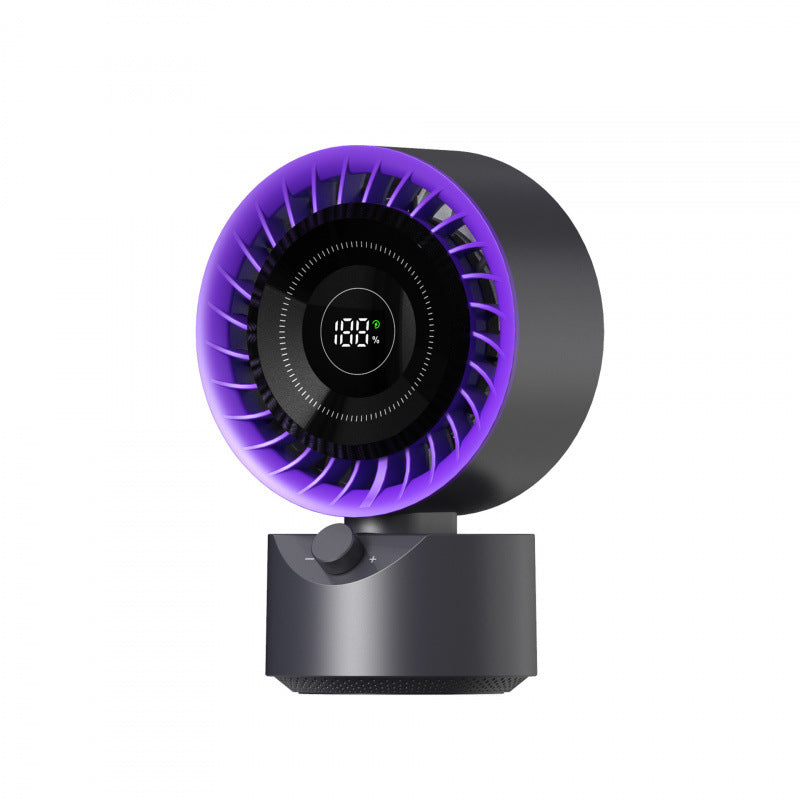 Ladies Compact Table Fan with Digital Hygrometer Bowlift