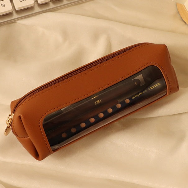 Stylish Leather Pencil Case Bowlift