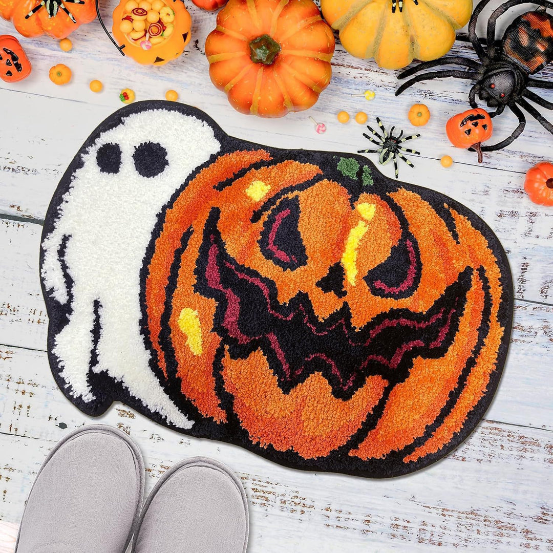 Ghost-Themed Bath Mat