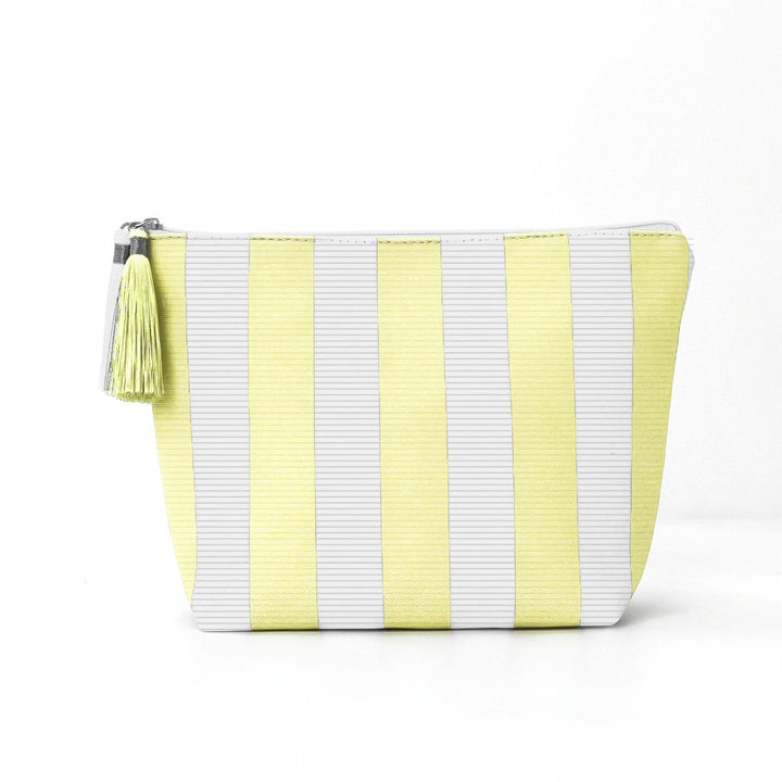 Cosmetic bag with sophisticated stripe pattern Bowlift