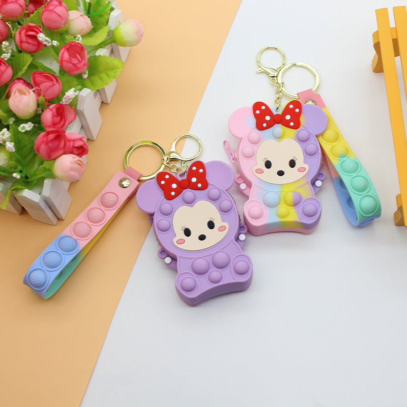 Women's Keychain with Pop It Design Bowlift