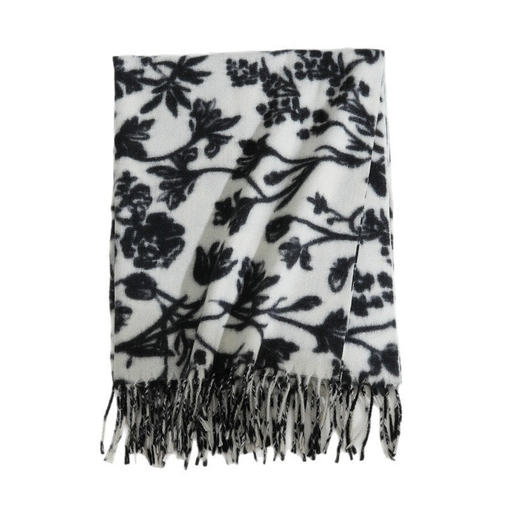 Women's Floral Patterned Scarf Bowlift