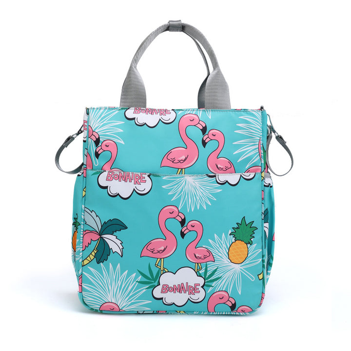 Stylish Flamingo Print Tote Bowlift
