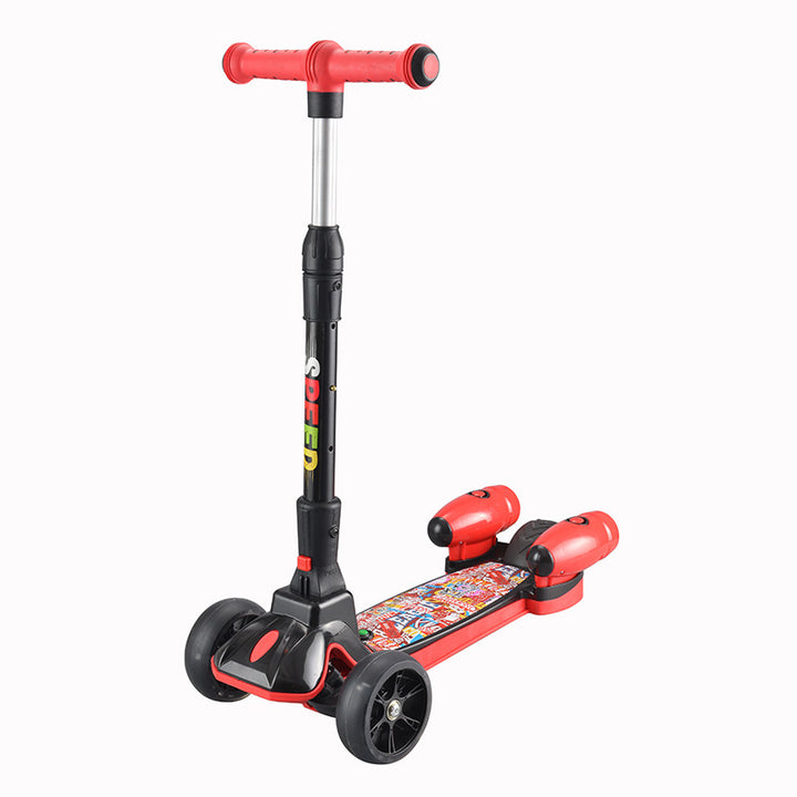 Triple-Wheel Stability Kick Scooter Bowlift