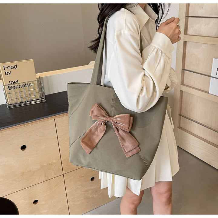 Elegant Bow Detail Tote Bag Bowlift