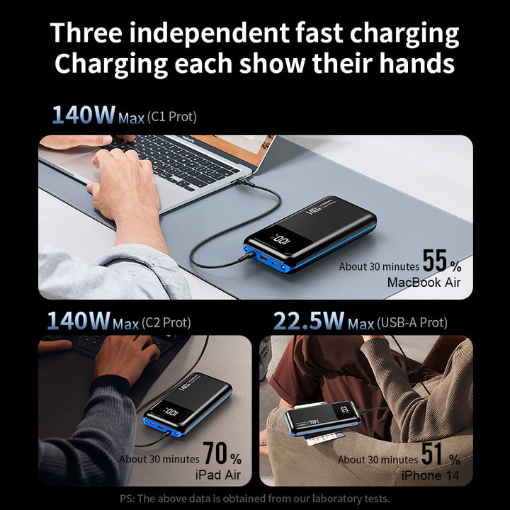 Powerful power bank with digital display Bowlift