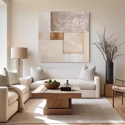 Textured Geometric Wall Art Panel