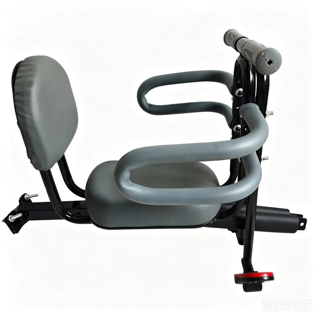 padded detachable child scooter seat with backrest and safety armrests Bowlift