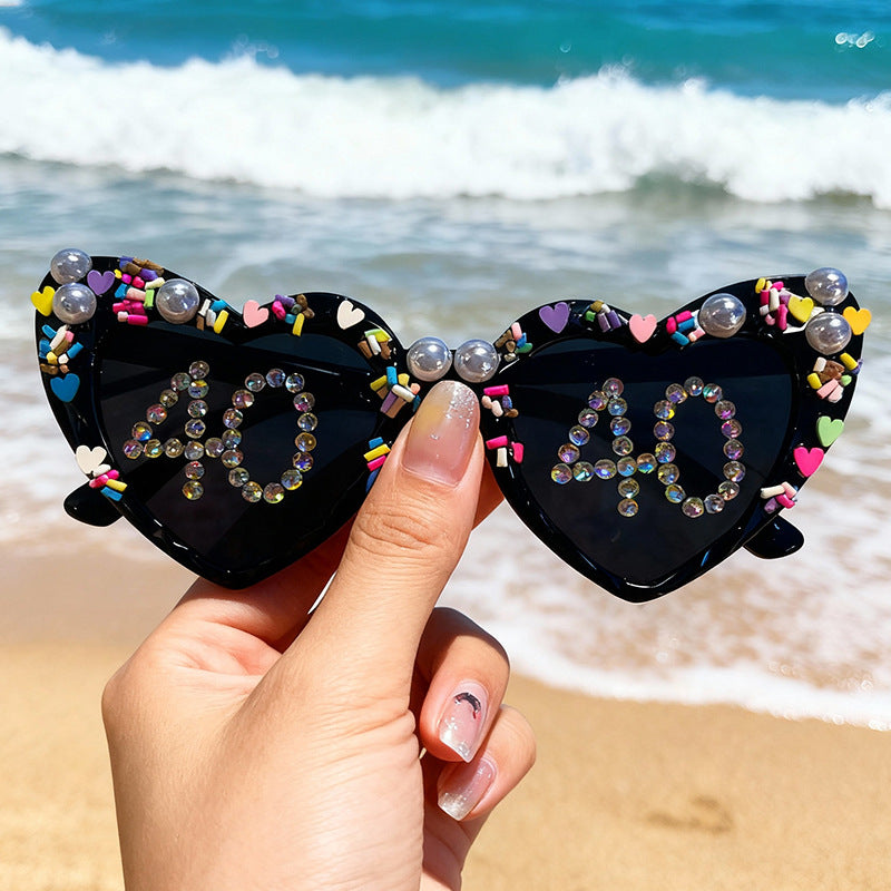 Fun Heart-Shaped Celebration Sunglasses Bowlift