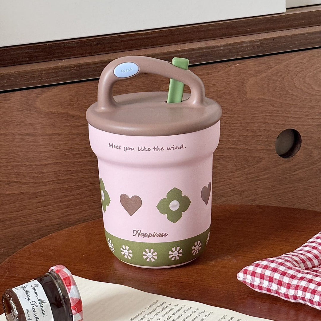 Women Practical Drinking Containers with Innovative Carry Handle Bowlift
