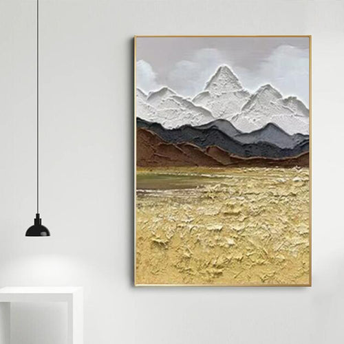 Textured Mountain Scenery Wall Art Decoration