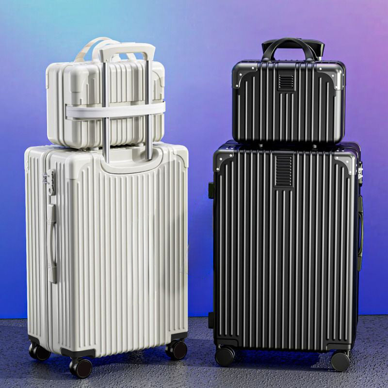 Stylishly Engineered Ridge-Textured Luggage Bowlift
