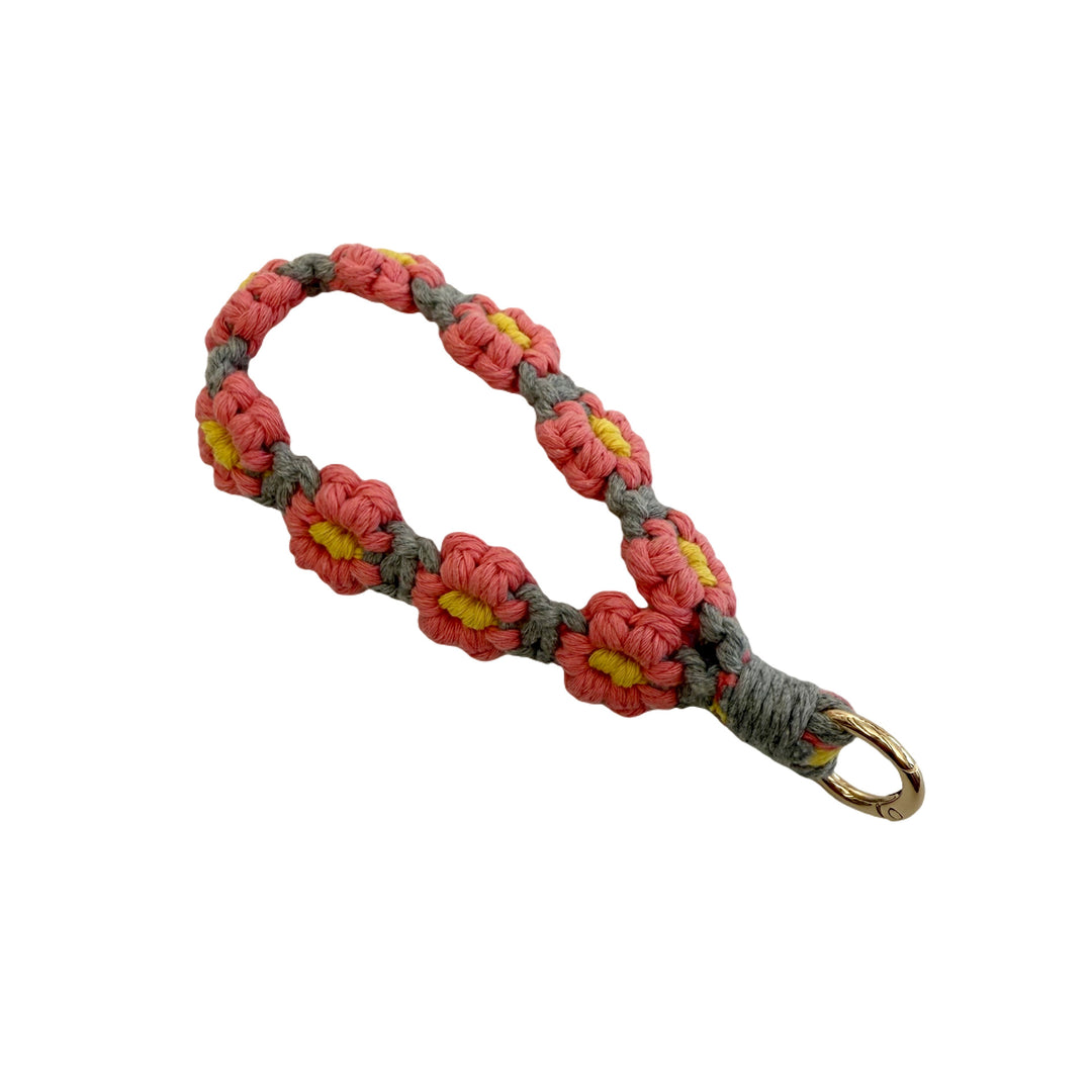 Floral Macrame Keychain Holder Bowlift