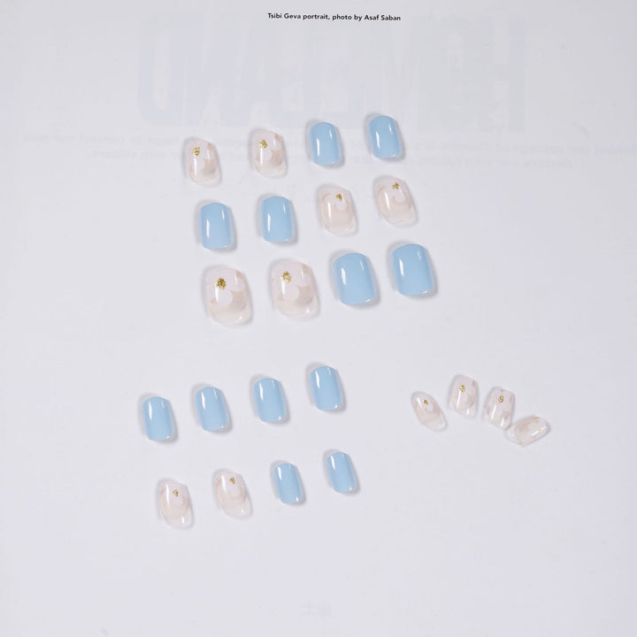 Artful Nail Art with Flower Decoration Bowlift