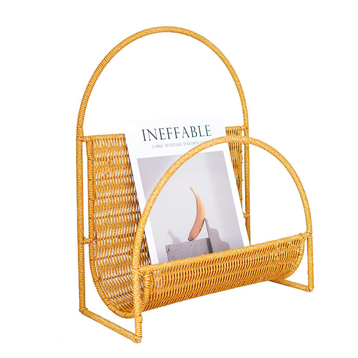 Stylish Woven Magazine Rack Bowlift
