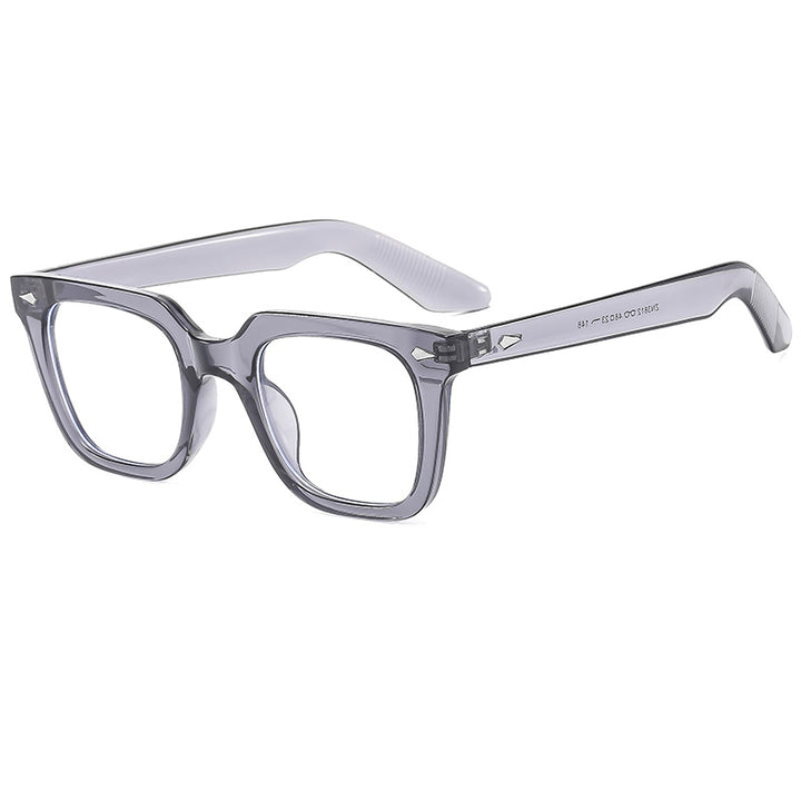 Ladies fashionable glasses with oversized, transparent frame Bowlift