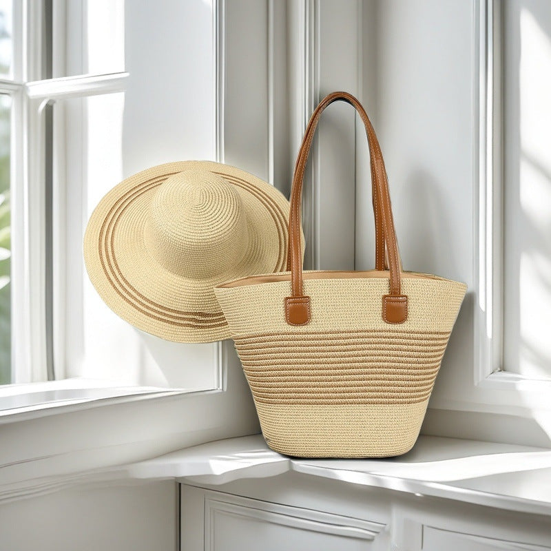 Beach bag with colorful stripes Bowlift