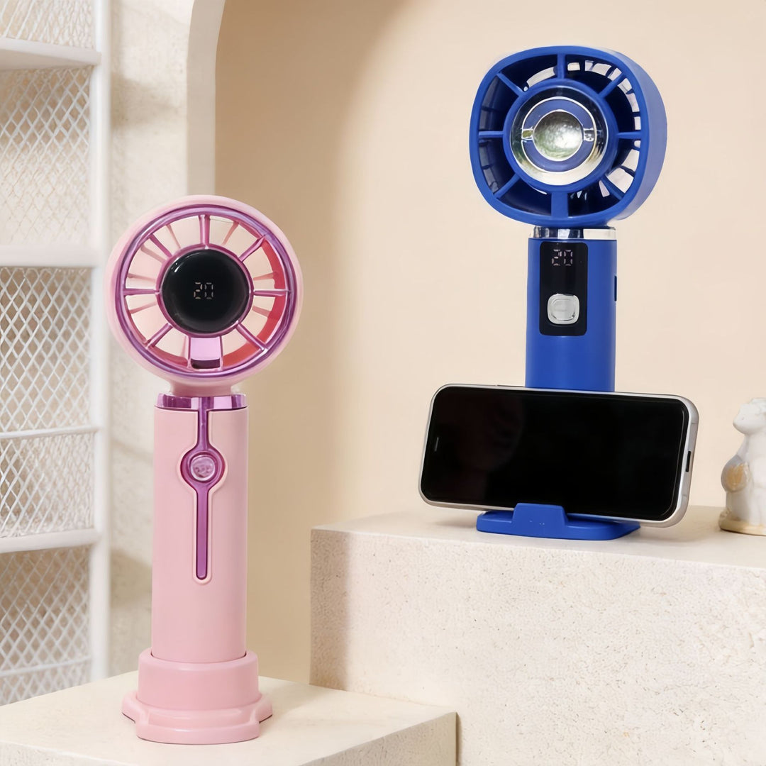 Women Portable Hand Fan with Innovative Air Circulation Bowlift