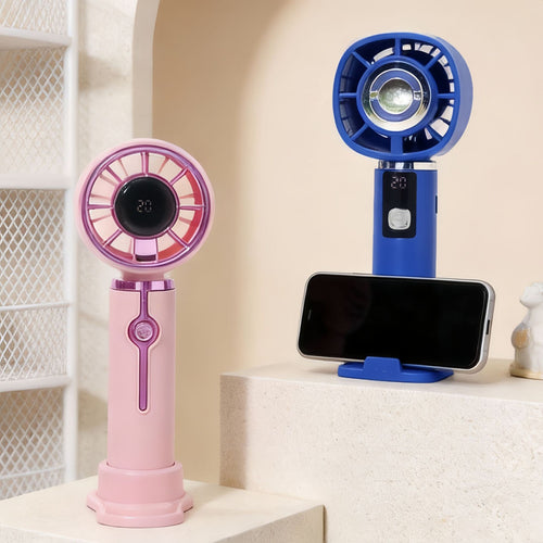 Women Portable Hand Fan with Innovative Air Circulation Bowlift