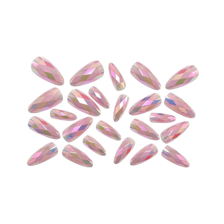 Artificial nails with radiant crystal design Bowlift