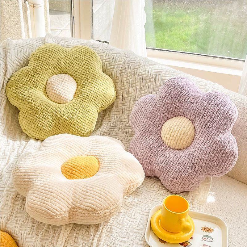 Flower-shaped cuddly pillow Bowlift