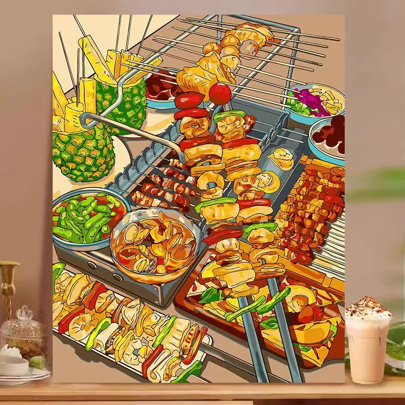 Dessert-Inspired Decorative Canvas Art Bowlift