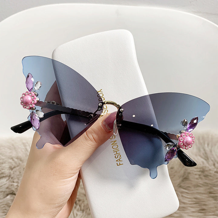 Women creative butterfly sunglasses Bowlift