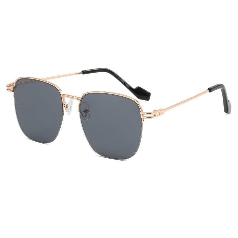 Women Designer Glasses with Square Frame and Glossy Metal Structure Bowlift