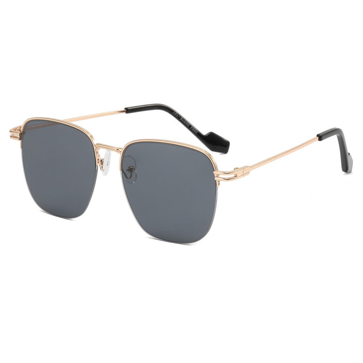 Women Designer Glasses with Square Frame and Glossy Metal Structure Bowlift