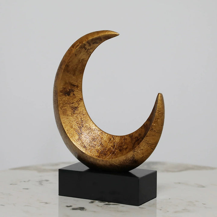 Decorative Crescent Moon Sculpture