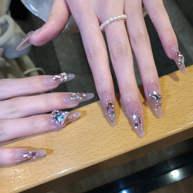 High-Gloss Gel Press-On Nails Bowlift