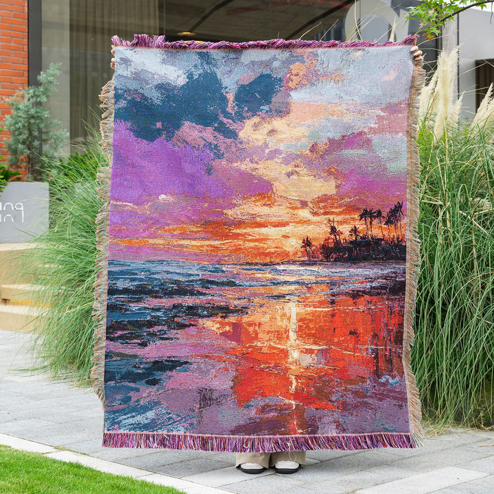 Scenic Landscape Woven Throw Blanket