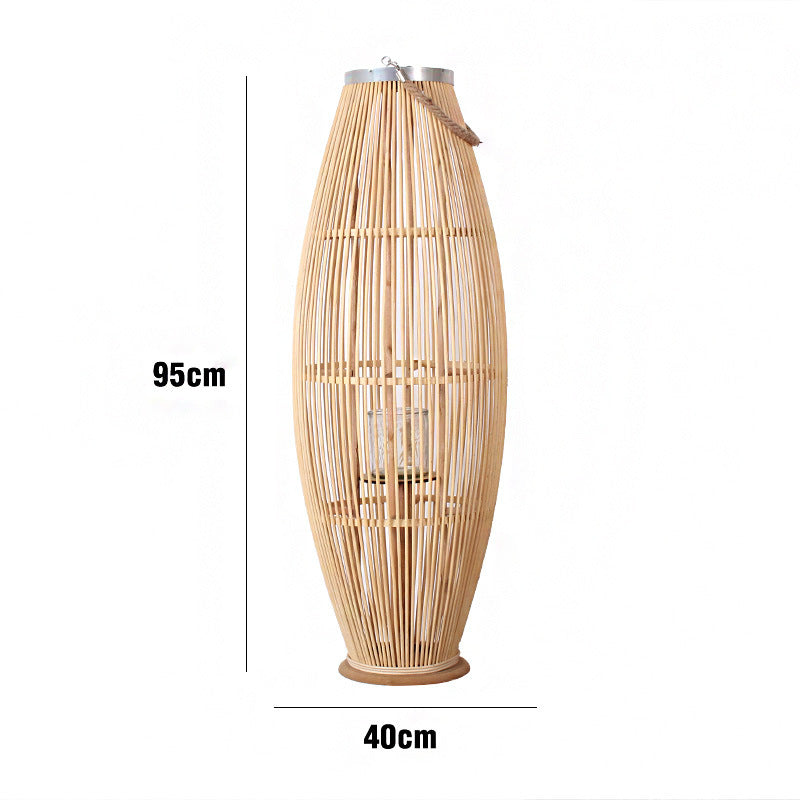 Elegant Rattan Lantern Bowlift