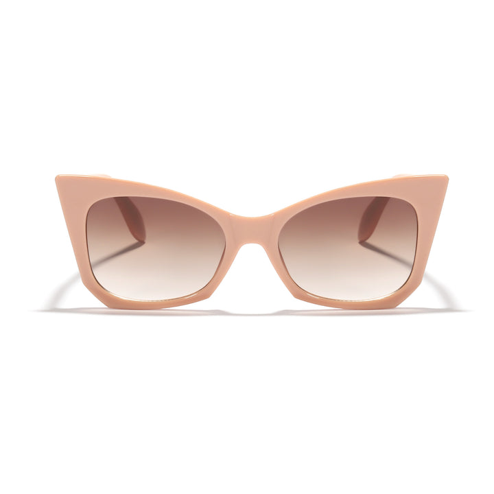 Women's sunglasses in trendy cat-eye design with striking leopard pattern Bowlift