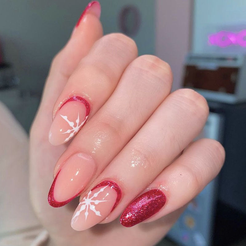 Artistic Long-Lasting Press-On Nail Set Bowlift