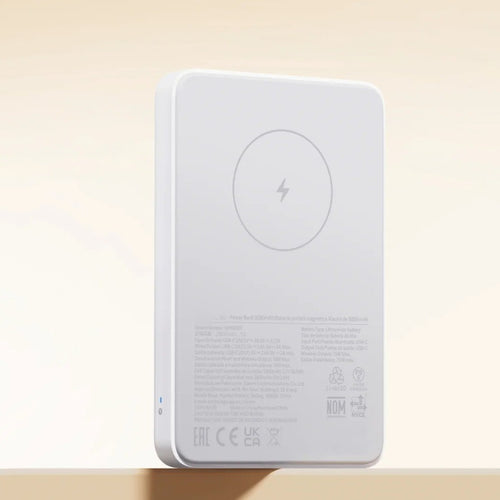 Slim Magnetic wireless portable power bank with USB-C PD pass-through Bowlift