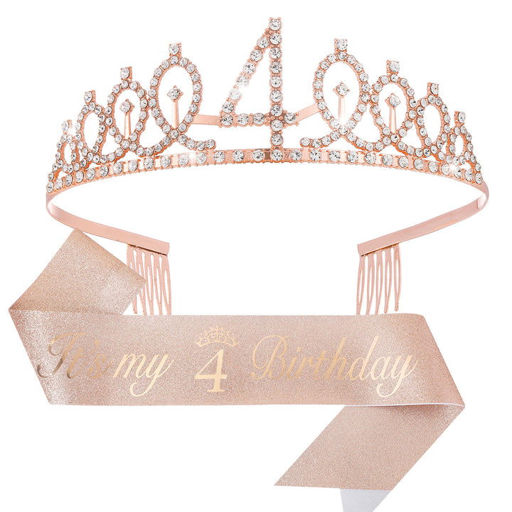Ladies Crystal Princess Crown with 30 & Fabulous lettering Bowlift