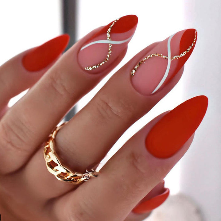 Premium Artificial Nails with Exquisite Design Bowlift