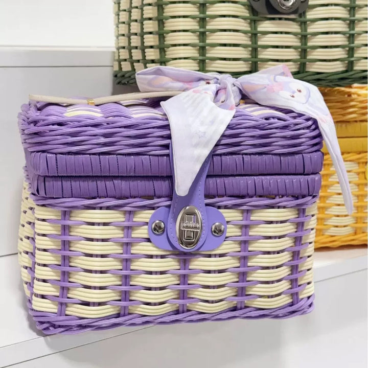 Women Robust Rattan Storage Box Bowlift