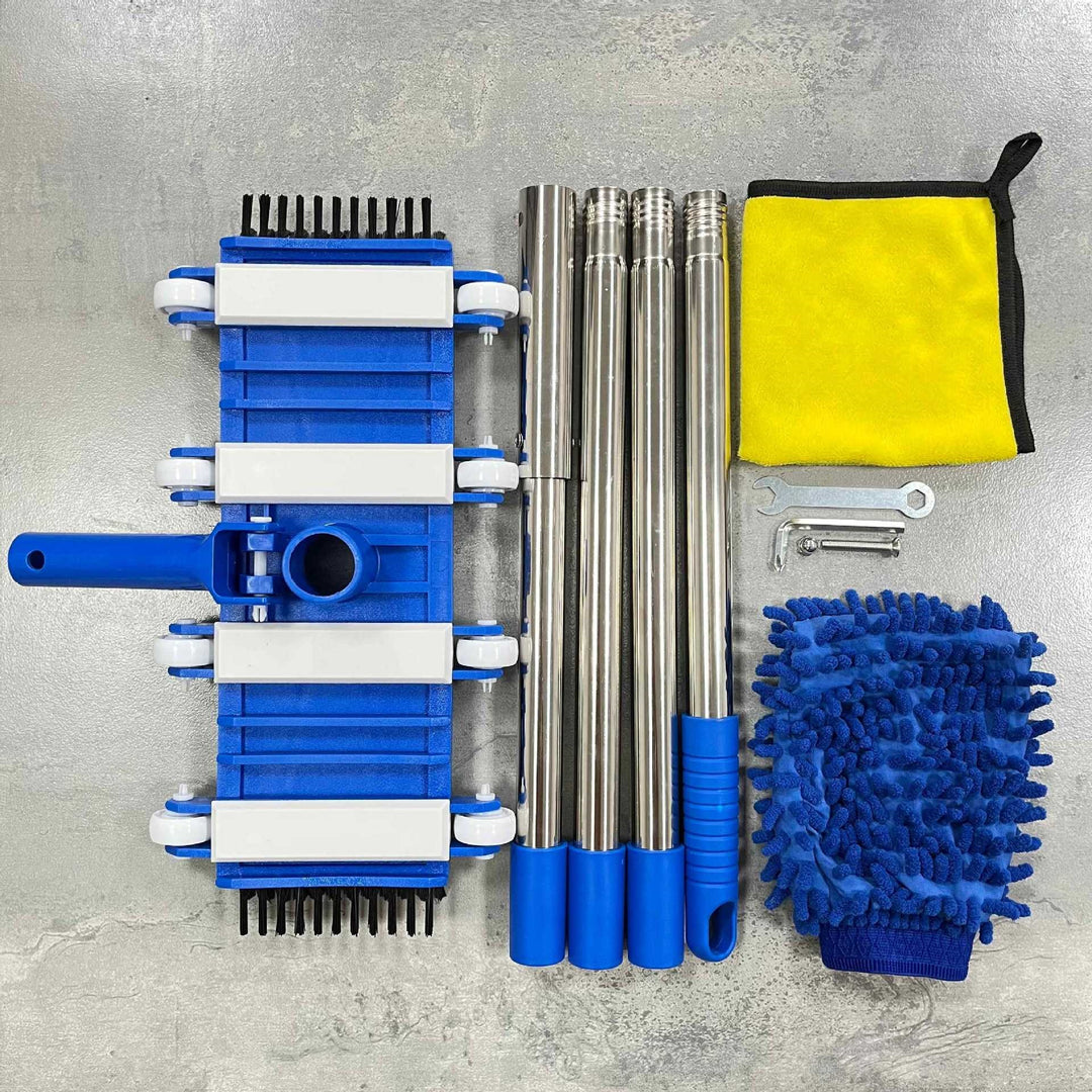 Professional telescopic stainless steel car wash and detailing mop kit Bowlift