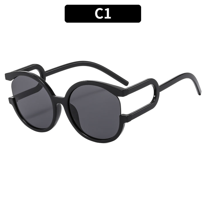Classic Style Stylish Oversized Round Sunglasses