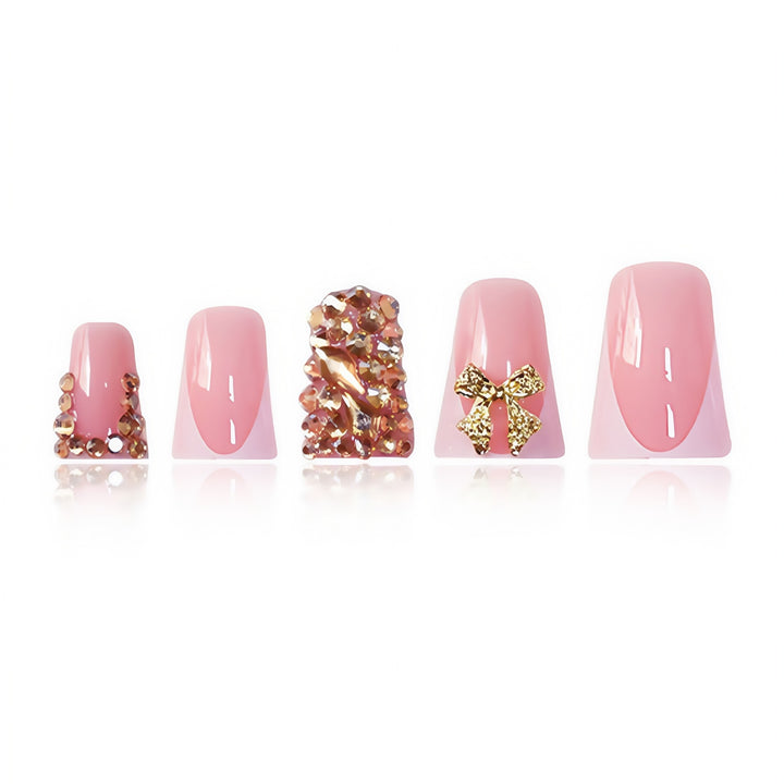 Decorative Crystal-Embellished Nail Art Bowlift