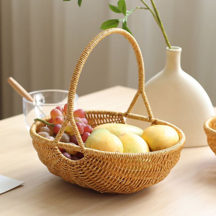 Handwoven Decorative Carrying Basket Bowlift