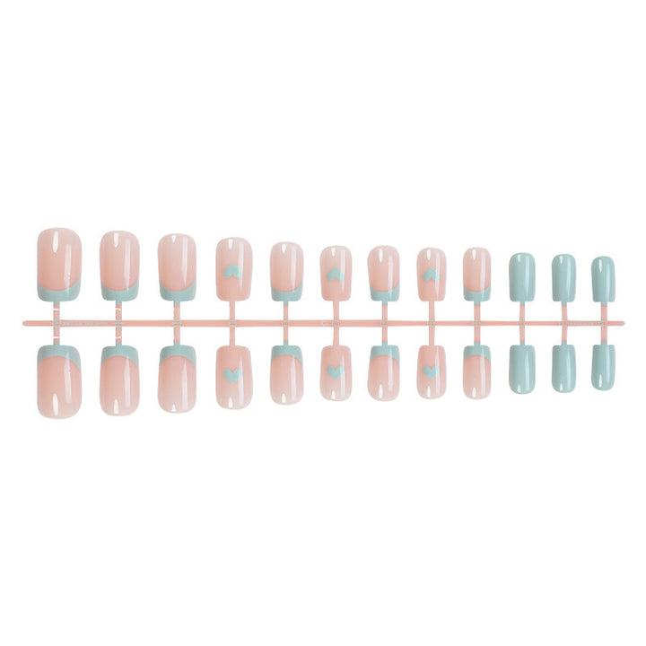 Heart-Accent Press-On Nail Set Bowlift
