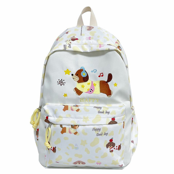 Adorable Animal-Themed Embroidered Backpack Bowlift