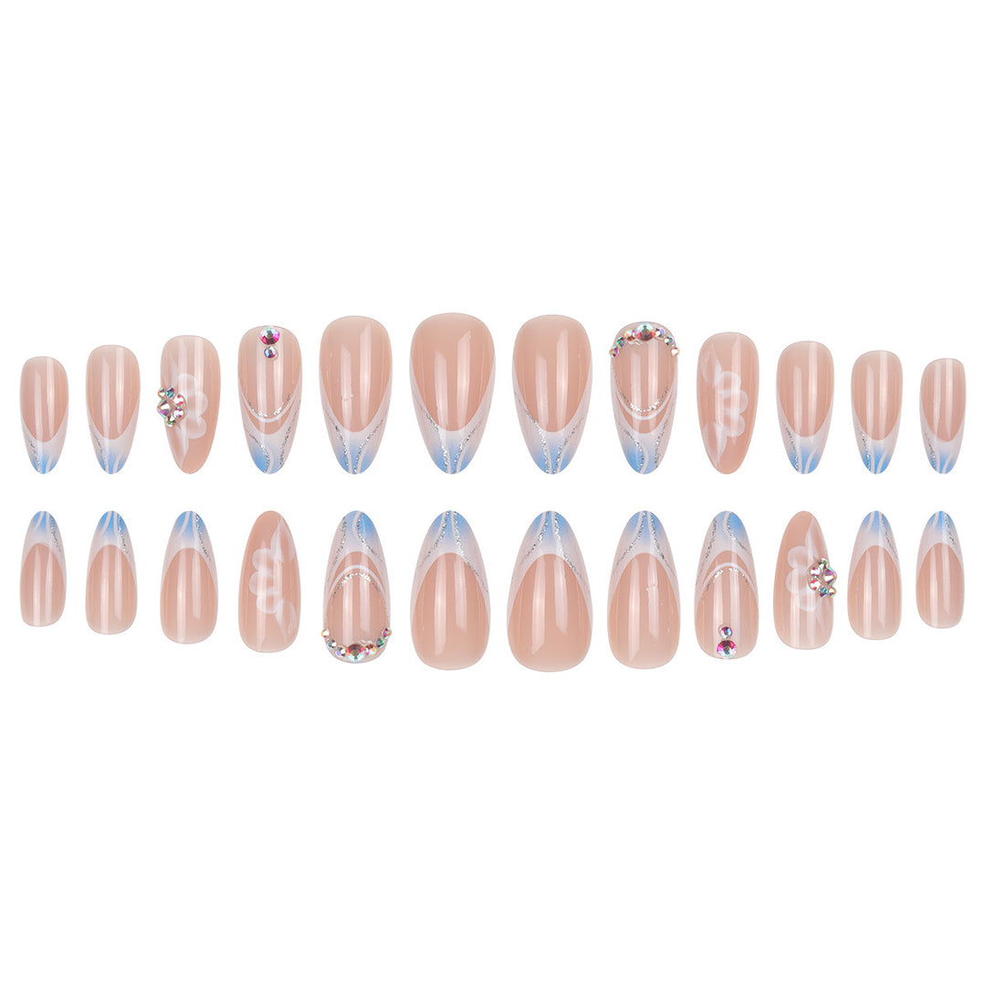 Stylish Floral Dream Press-On Nails Bowlift